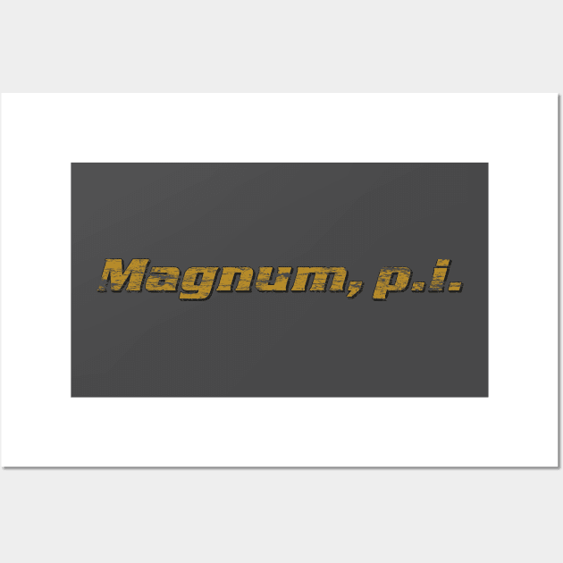 Magnum Title Emblem (aged and weathered) Wall Art by GraphicGibbon